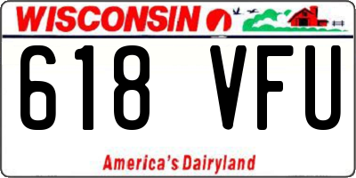 WI license plate 618VFU