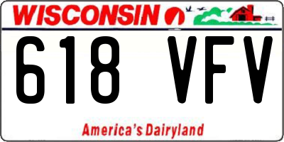 WI license plate 618VFV