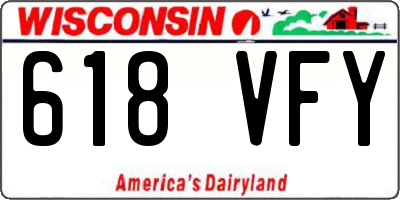 WI license plate 618VFY