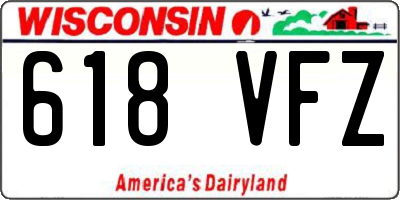 WI license plate 618VFZ