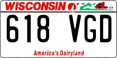 WI license plate 618VGD
