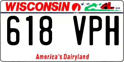 WI license plate 618VPH