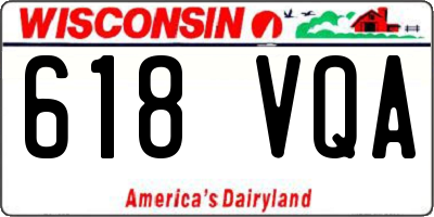 WI license plate 618VQA