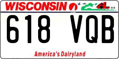 WI license plate 618VQB
