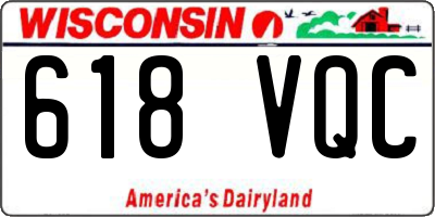 WI license plate 618VQC