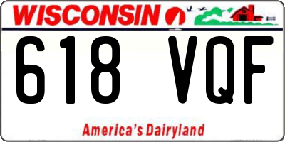 WI license plate 618VQF