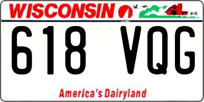 WI license plate 618VQG
