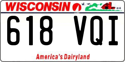 WI license plate 618VQI