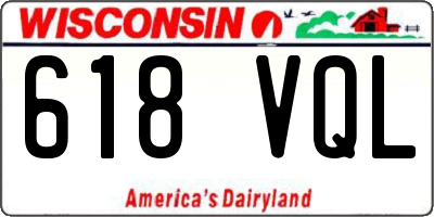 WI license plate 618VQL