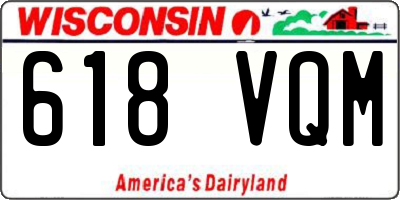 WI license plate 618VQM