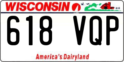 WI license plate 618VQP