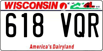 WI license plate 618VQR