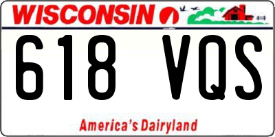 WI license plate 618VQS