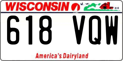 WI license plate 618VQW