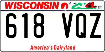 WI license plate 618VQZ