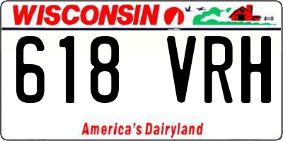 WI license plate 618VRH