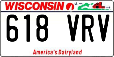 WI license plate 618VRV