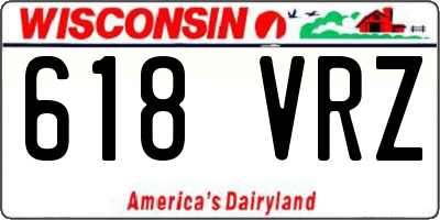 WI license plate 618VRZ