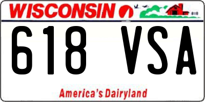 WI license plate 618VSA