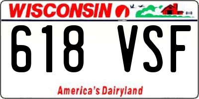WI license plate 618VSF