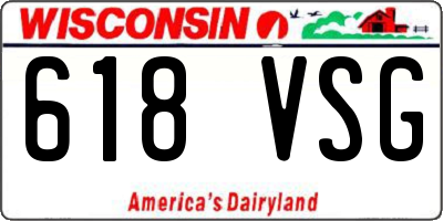 WI license plate 618VSG