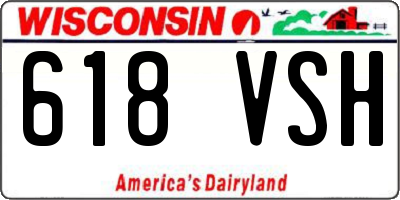WI license plate 618VSH