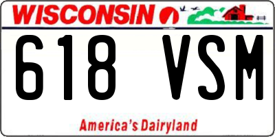 WI license plate 618VSM
