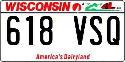 WI license plate 618VSQ