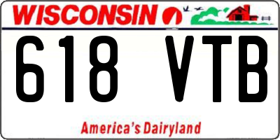 WI license plate 618VTB