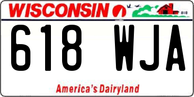 WI license plate 618WJA