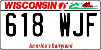 WI license plate 618WJF