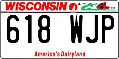 WI license plate 618WJP