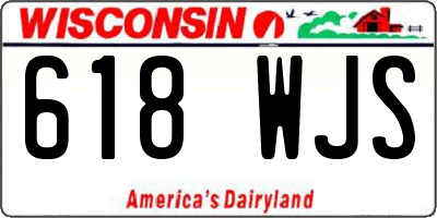 WI license plate 618WJS