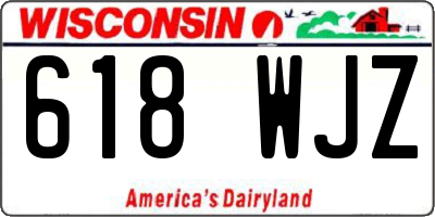 WI license plate 618WJZ