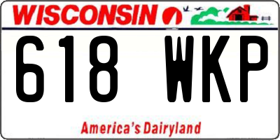 WI license plate 618WKP