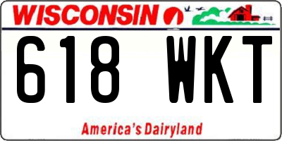 WI license plate 618WKT