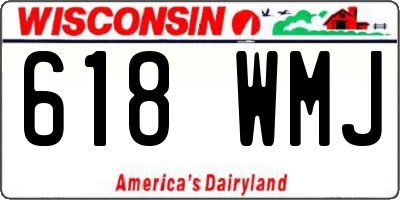 WI license plate 618WMJ