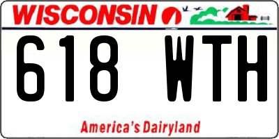 WI license plate 618WTH