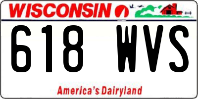 WI license plate 618WVS