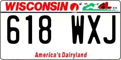 WI license plate 618WXJ