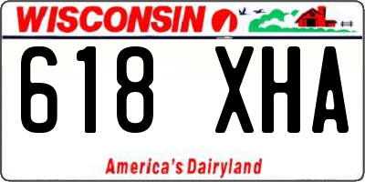 WI license plate 618XHA