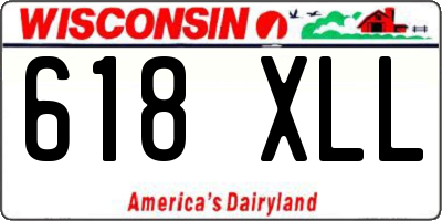 WI license plate 618XLL