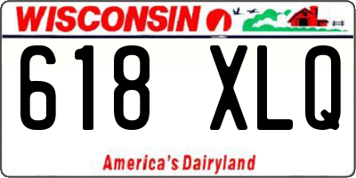 WI license plate 618XLQ