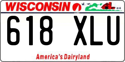WI license plate 618XLU