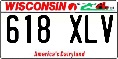 WI license plate 618XLV