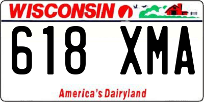 WI license plate 618XMA