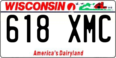 WI license plate 618XMC