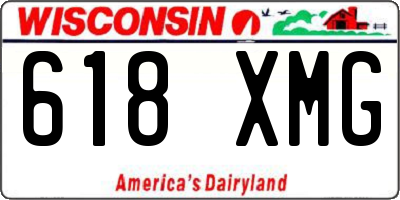 WI license plate 618XMG