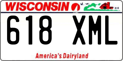 WI license plate 618XML