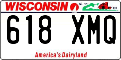 WI license plate 618XMQ
